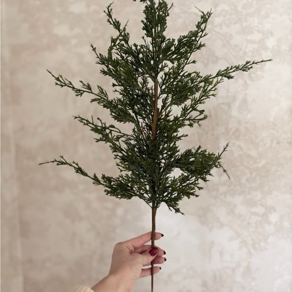 Real touch Christmas Green Faux Cypress Branch - Picture 1 of 1